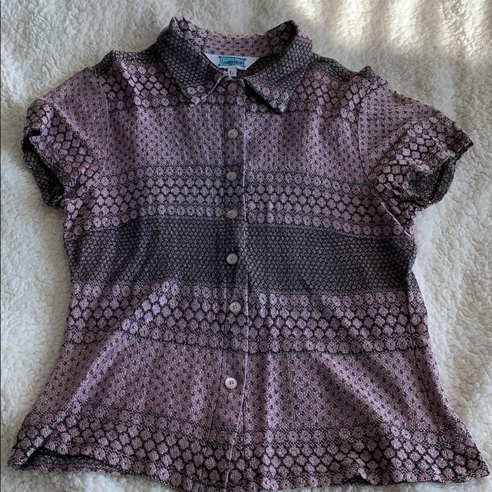 Purple vintage button down